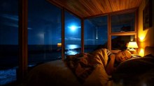Sleep Fast By Ocean Sounds Outside Cozy Cabin