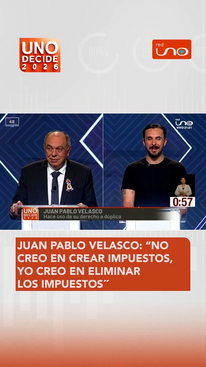 “NO CREO EN CREAR IMPUESTOS, YO CREO EN ELIMINAR LOS IMPUESTOS. CREO EN SIMPLIFICAR ALGUNOS”, Juan Pablo Velasco