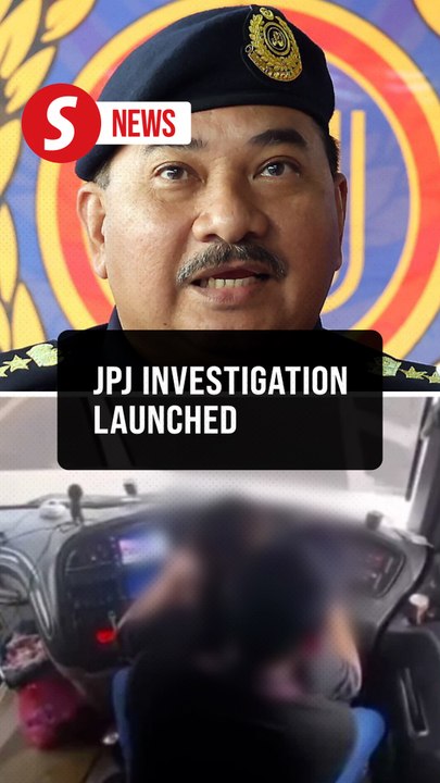 Express bus driver caught with woman on his lap at highway speed