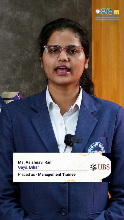 PIBM to UBS_Management Trainee_MBA & PGDM Placements_Vaishnavi Rani_Batch_2024_26