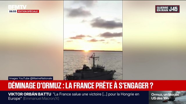 Guerre en Iran et au Moyen-Orient: qu'est-ce que les chasseurs des mines tripartites que la France est prête à engager?