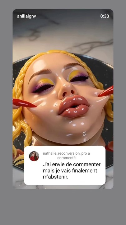 Il y en a que ça va exciter, moi ça me file la nausée...