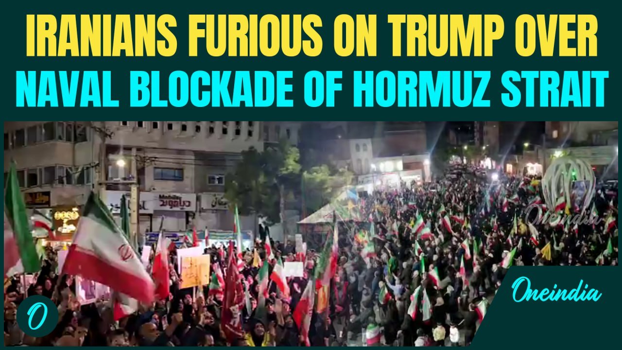 Iran BREAKING: Thousand of Iranians March Against U.S After Trump Order Full Naval Blockade of Iran