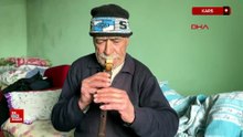 Kars’ta 86 yaşındaki zurnacı Nazım Koç, acilde zurna çaldı