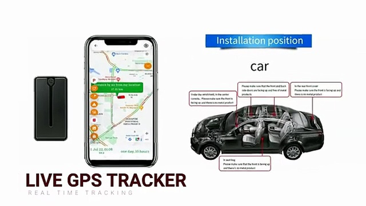Magnetic Live Tracking Mini Size GPS Tracker With Audio Recording __ लाइव ट्रैकिंग जीपीएस ट्रैकर