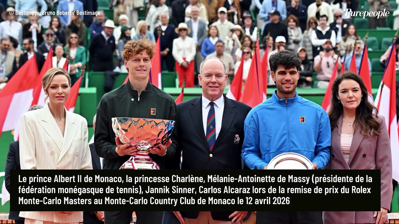 Charlene et Albert de Monaco, Charlotte Casiraghi... La famille princière de Monaco élégante et investie pour la finale du Rolex Monte-Carlo Masters
