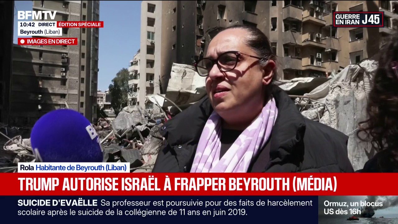 "J'attends la paix", confie cette habitante de Beyrouth avant les négociations entre Israël et le Liban