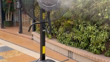 mingletec industrial mist fan with 60L water tank, super air volume#industrial #mistfan #essentialforsummer #aircooler #outdoor #garden #restaurant #hotsellproduct #warehouse #factory #manufacturer #supplier #fyp