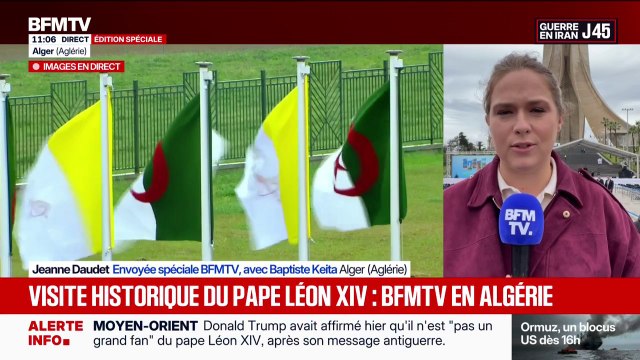 Léon XIV est arrivé en Algérie pour une visite historique, la première d'un pape dans le pays