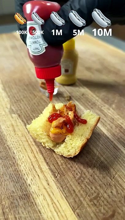 Tiny to Giant Hot Dog 🌭