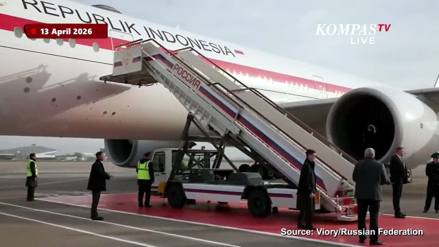 Detik-Detik Prabowo Tiba di Rusia, Siap Bertemu Presiden Putin
