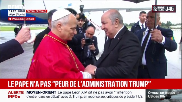 Les images de l'arrivée du pape Léon XIV en Algérie