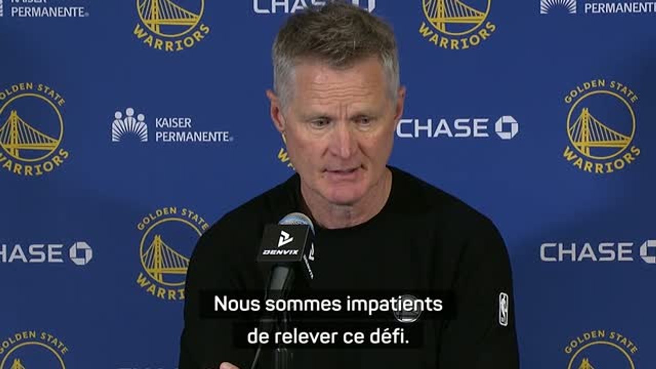 Warriors - Kerr "impatient de relever le défi" du play-in face aux Clippers
