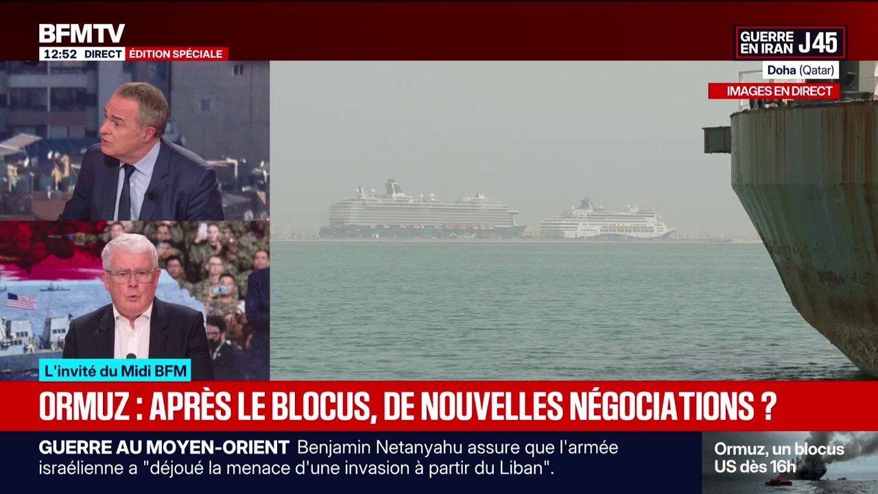 Menace de blocage des ports iraniens: "C'est une improvisation pour essayer de peser sur les négociations", estime Jacques Audibert, conseiller diplomatique de François Hollande