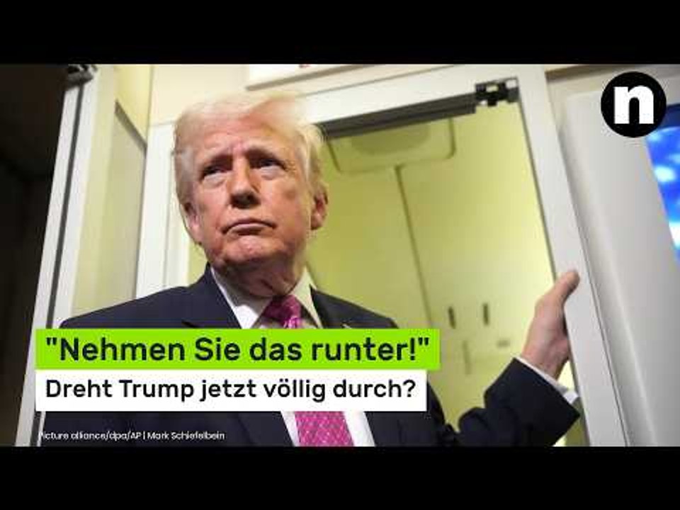 Donald Trump : 'Nehmen Sie das runter!' Dreht Trump jetzt völlig durch?