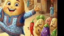 Funny Potato & Veggie Party 🥔🌶️ | Cute Animated Village Fun