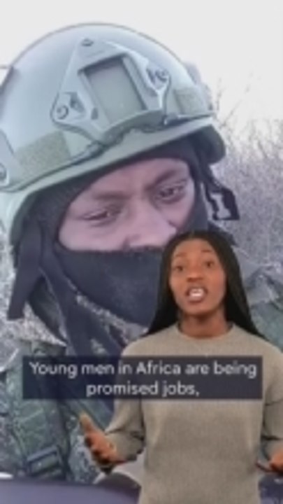 African men in a foreign combat