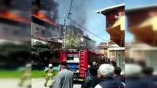 Alevler binaları sardı! İki evin çatısı küle döndü