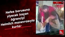 Bolu'da nefes borusuna yiyecek kaçan öğrenciyi Heimlich manevrasıyla kurtardı