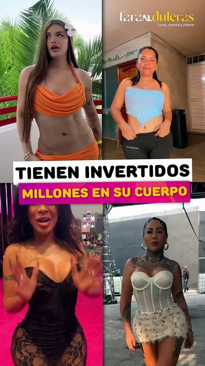 Famosas que tienen millones invertidos en su cuerpo