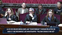 La ex de Koldo niega que las "chistorras" fueran billetes de 500 € y no reconoce los whatsapps: "Faltan cosas o no sé"