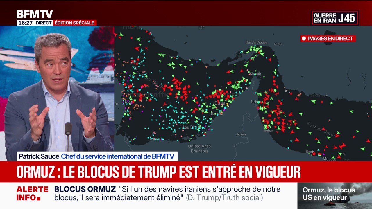 Donald Trump menace "d'éliminer" les navires iraniens qui "s'approchent ne serait-ce qu'un peu de (leur) blocus"