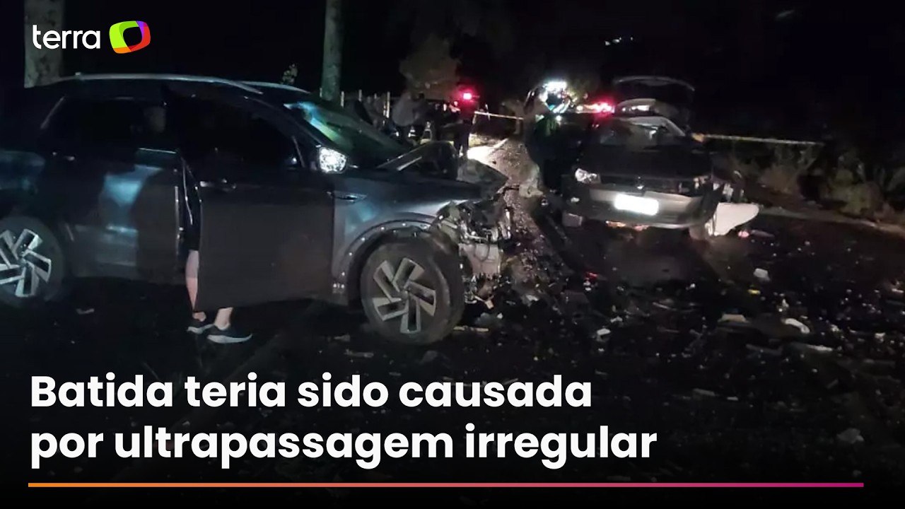 Cinco pessoas da mesma família morrem em acidente envolvendo três veículos em Santa Catarina