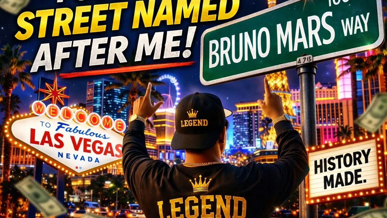 Bruno Mars Drive Is Now Official in Las Vegas