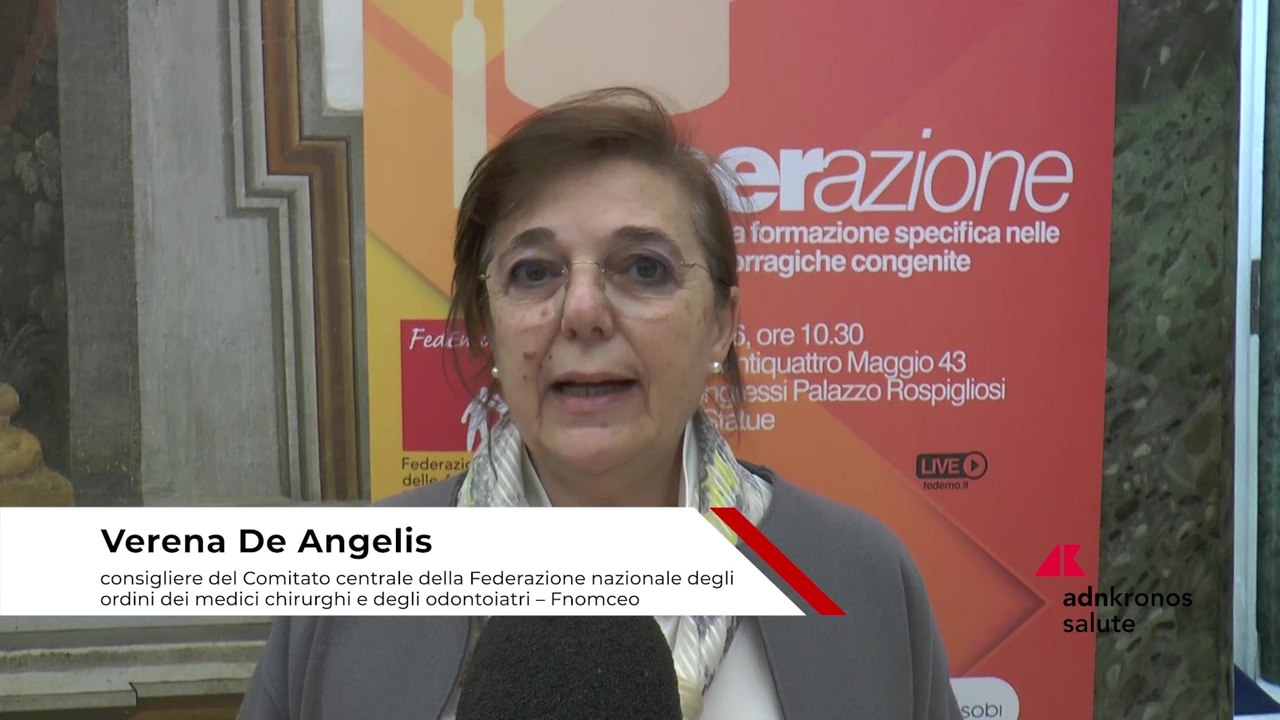 Giornata emofilia: De Angelis (Fnomceo), ?servono medici formati a tutti i livelli per riconoscere subito la malattia?