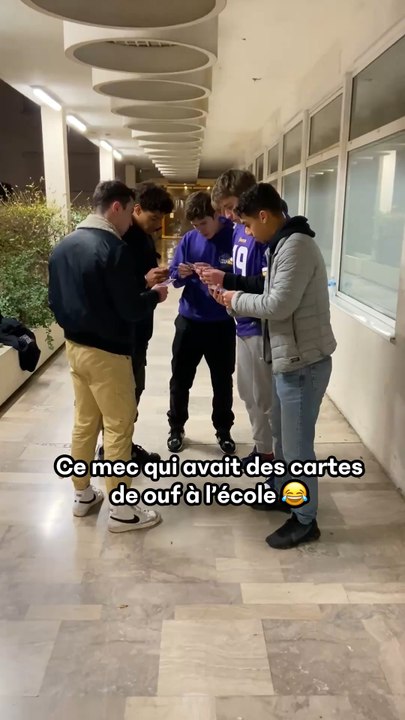 Y’avait tjr un mec qui avait des cartes de malade 😂