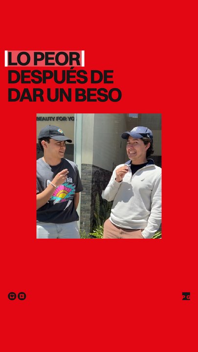 Lo peor después de dar un beso