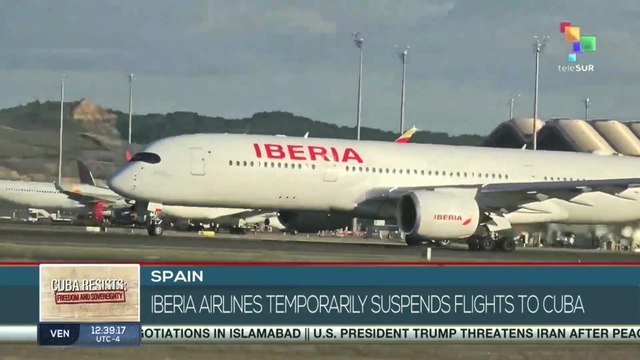 Spain | Iberia Airlines temporarily suspends flights to Cuba