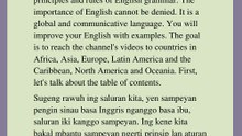 SINAU BASA INGGRIS(Daftar isi) ing basa pribumi