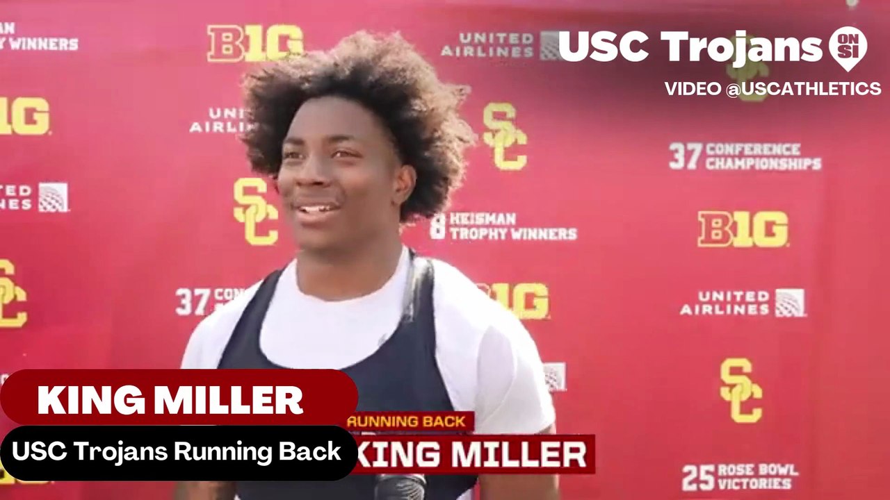 USC Trojans discuss Running Back King Miller's focus for the spring