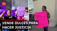 Madre de Leyla vende dulces para viajar y exigir justicia en CdMx