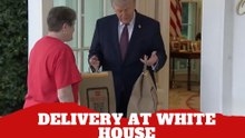 Trump receives McDonald’s delivery from DoorDash driver at White House