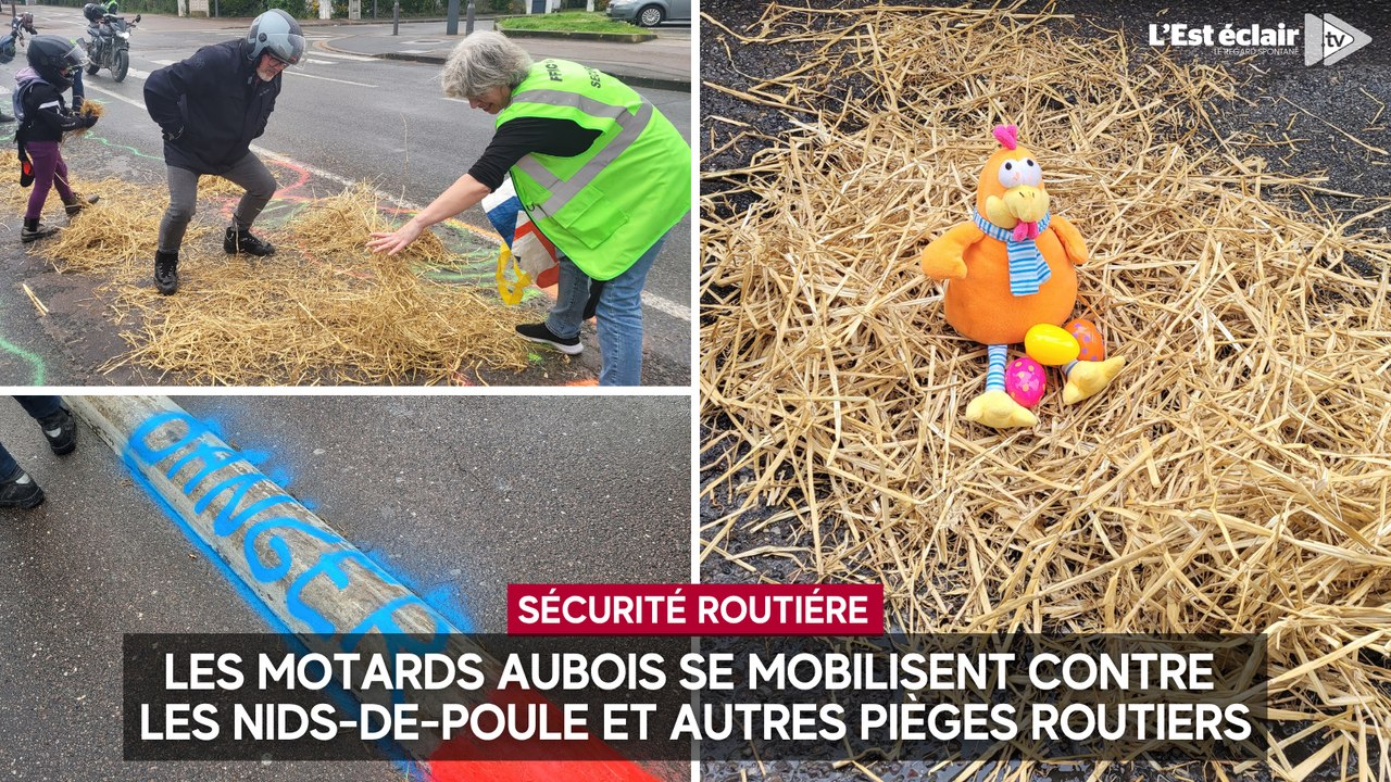 Les motards aubois se mobilisent contre les nids-de-poule et autres pièges routiers