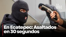Video: Asalto violento en Ecatepec. Disparos al aire para robar a pasajeros