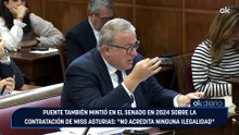 Puente también mintió en el Senado en 2024 sobre la contratación de Miss Asturias: "No acredita ninguna ilegalidad"