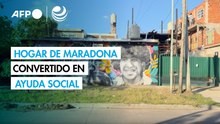 La casa natal de Maradona, un comedor social que honra su memoria