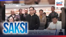 Madriaga sa pagtanggi ni VP Duterte sa kaugnayan sa kanya: "She lied under oath" | Saksi
