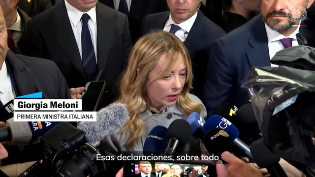 Meloni tacha de inaceptables las declaraciones de Trump sobre el Papa León XIV