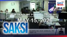 Deadline ng pagsusumite ng 2025 annual ITR sa BIR, iniurong sa May 15 | Saksi