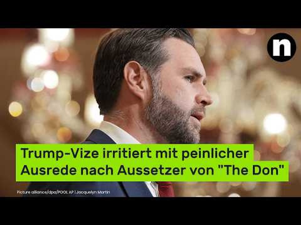 JD Vance: Trump-Vize irritiert mit peinlicher Ausrede nach Aussetzer von 'The Don'