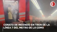 Conato de incendio en Línea 7 del Metro CDMX provoca desalojo de usuarios