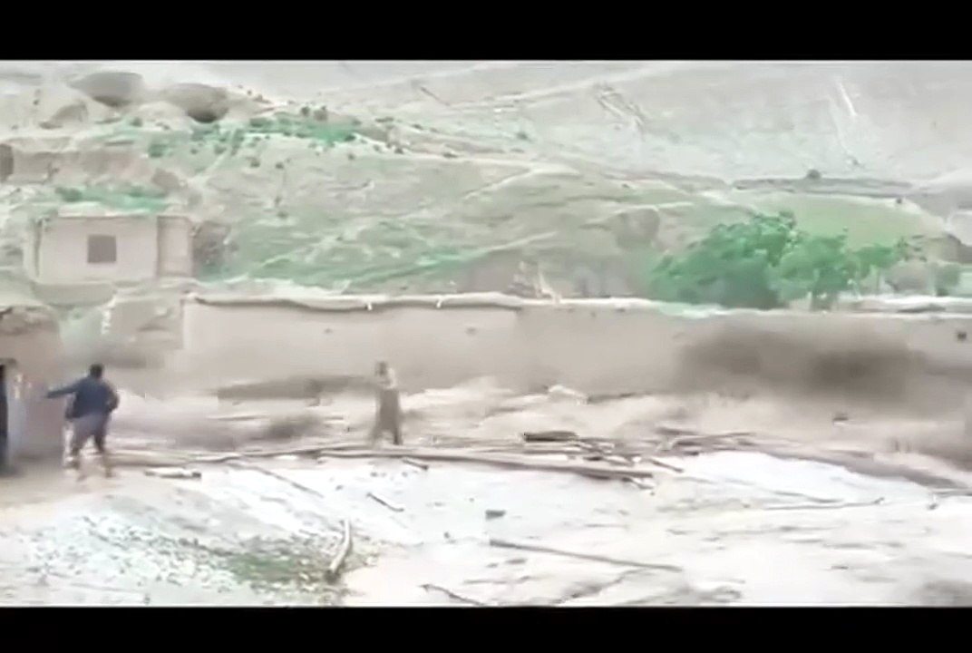 Devastation by mountain floods in Afghanistan