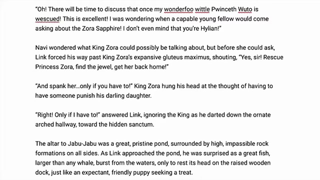 _Link Spanks Princess Ruto_ or _Beauty in the Belly of The Beast_ - Part 1 (SFX version)