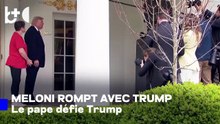 «Se brise» l'amitié Meloni-Trump, la Première ministre italienne défend le pape