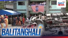 6, patay sa pagbaligtad at pagsalpok ng 10-wheeler sa gymnasium ng Brgy. Marilog Proper | Balitanghali