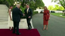 Trump recibe a los reyes de Países Bajos en la Casa Blanca para cenar y pasar la noche